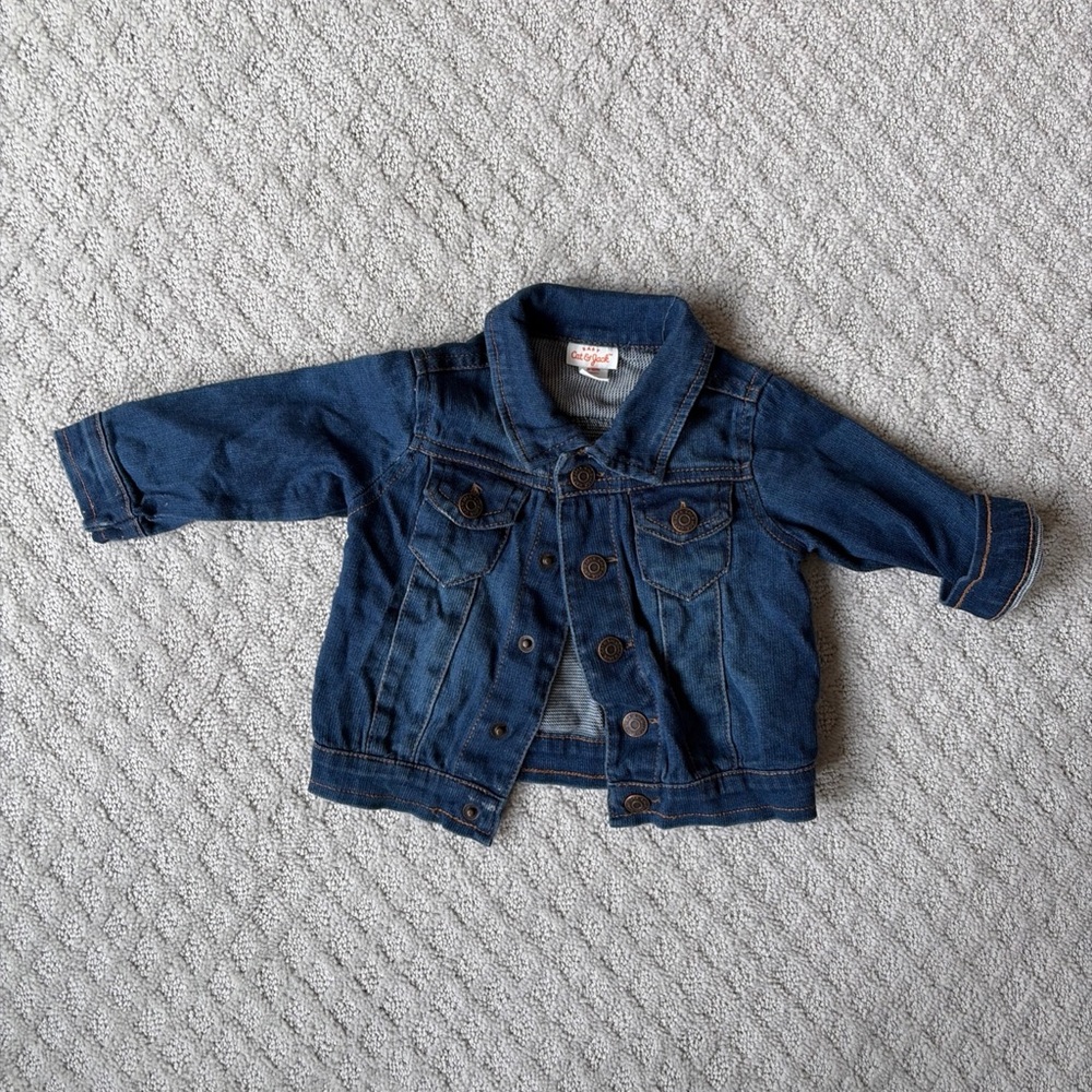 Cat & Jack Dark Blue Denim Jacket for Kids